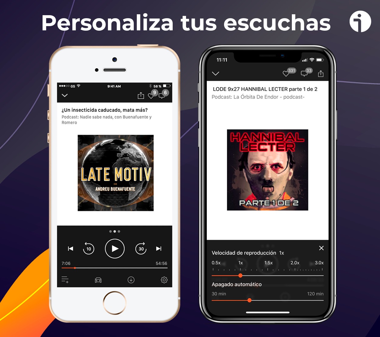 Personaliza tus escuchas