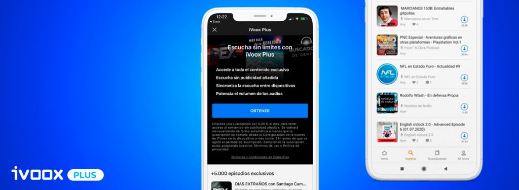 Escucha sin límites con iVoox Plus