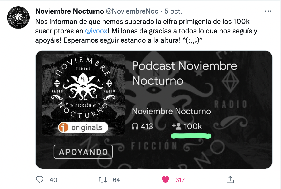 Twitter Noviembre Nocturno