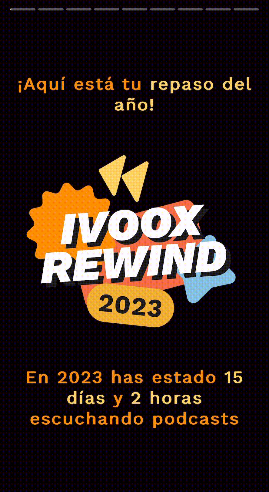 Ya está aquí tu iVoox Rewind 2023. Descubre tu resumen en podcast